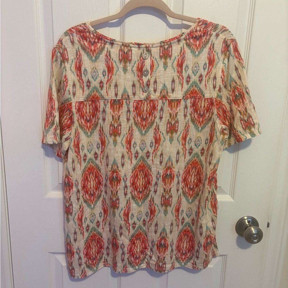 Chico's Multicolor Patterned Blouse - Picture 4 of 8